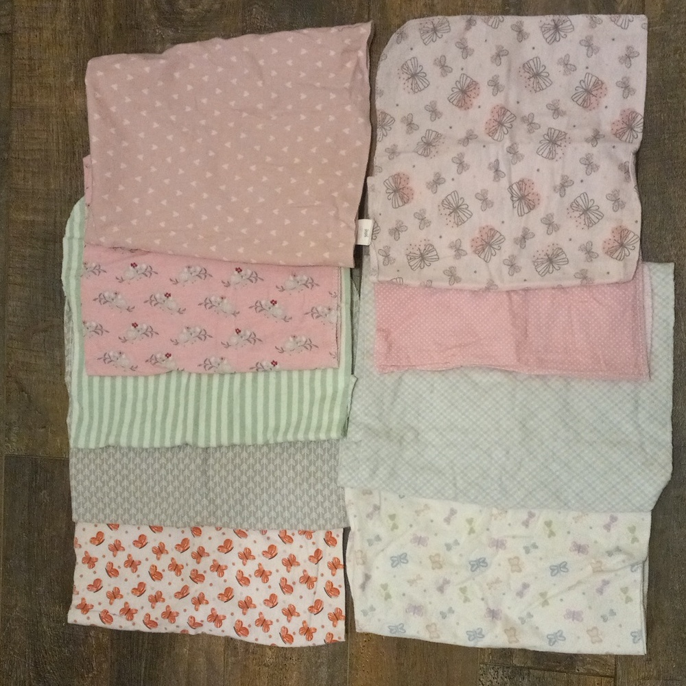 Baby Receiving Blankets Set of 9